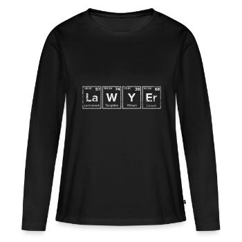 Anwalt - Frauen Premium Bio Langarmshirt - Schwarz - Vorne - Julia (174cm)