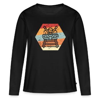 Roller Coaster Amusement Park - Women's Premium Organic Long Sleeve Shirt - black - Front - Julia (174cm)