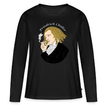 Friedrich Schiller Poivre Cannabis Poivre Chiller - T-shirt manches longues Premium bio Femme - noir - Devant - Julia (174cm)