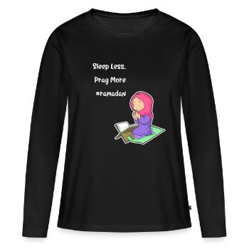 Koran Sure Vers Allah Gott Islam Moslem Geschenk - Frauen Premium Bio Langarmshirt - Schwarz - Vorne - Julia (174cm)
