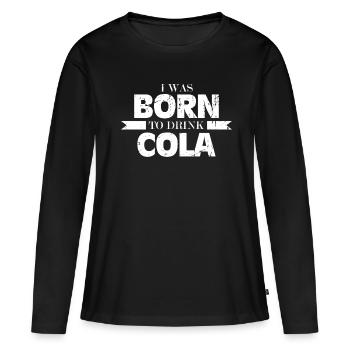 Cadeau cola boisson boisson délicieuse - T-shirt manches longues Premium bio Femme - noir - Devant - Julia (174cm)