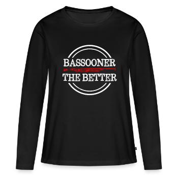 Bassoon Wind Instrument Wind Music Music Teacher Octave - Women's Premium Organic Long Sleeve Shirt - black - Front - Julia (174cm)