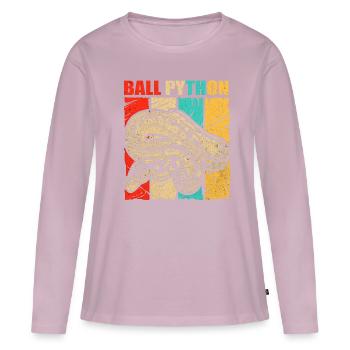 Python - Women's Premium Organic Long Sleeve Shirt - dusky pink - Front - Julia (174cm)