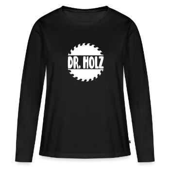 Dr. Bûcheron Menuisier Menuisier - T-shirt manches longues Premium bio Femme - noir - Devant - Julia (174cm)