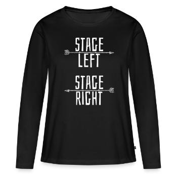 Théâtre de musique de scène - T-shirt manches longues Premium bio Femme - noir - Devant - Julia (174cm)