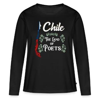 Chili - T-shirt manches longues Premium bio Femme - noir - Devant - Julia (174cm)