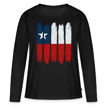 Chili - T-shirt manches longues Premium bio Femme - noir - Devant - Julia (174cm)