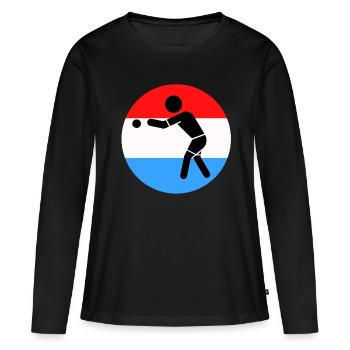 Pétanque - Women's Premium Organic Long Sleeve Shirt - black - Front - Julia (174cm)