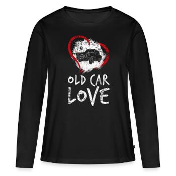 Voiture de collection - T-shirt manches longues Premium bio Femme - noir - Devant - Julia (174cm)