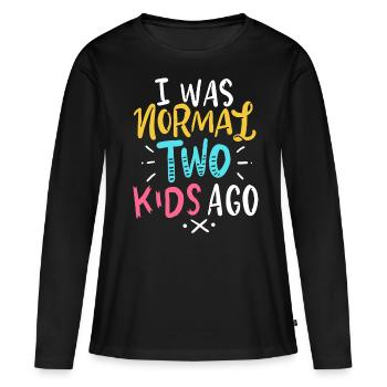 Mutter Mutter - Frauen Premium Bio Langarmshirt - Schwarz - Vorne - Julia (174cm)