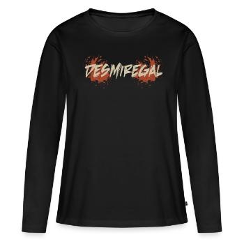 desmiregal splat - T-shirt manches longues Premium bio Femme - noir - Devant - Julia (174cm)