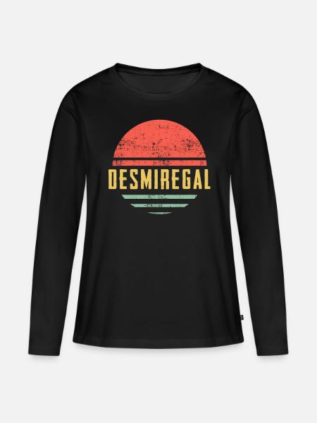 desmiregal sunset - Frauen Premium Bio Langarmshirt - Schwarz