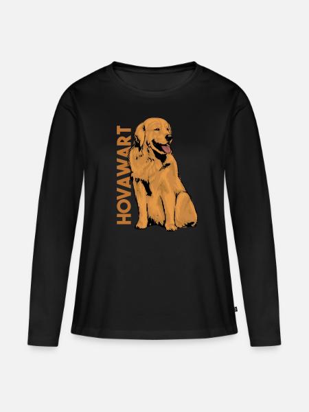 Hovawart - Frauen Premium Bio Langarmshirt - Schwarz