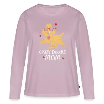 Doodle - Women's Premium Organic Long Sleeve Shirt - dusky pink - Front - Julia (174cm)
