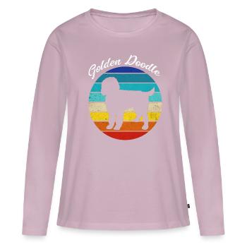 Doodle - Women's Premium Organic Long Sleeve Shirt - dusky pink - Front - Julia (174cm)