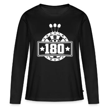 Darten Darting Dart Darter Shirt Geschenk - Frauen Premium Bio Langarmshirt - Schwarz - Vorne - Julia (174cm)