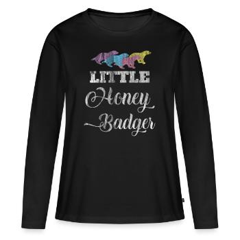 ratel - T-shirt manches longues Premium bio Femme - noir - Devant - Julia (174cm)