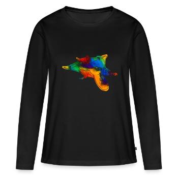 Kurzkopf sac de glisse Australie - T-shirt manches longues Premium bio Femme - noir - Devant - Julia (174cm)