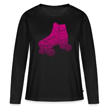 Roller skating Roller skating - Women's Premium Organic Long Sleeve Shirt - black - Front - Julia (174cm)