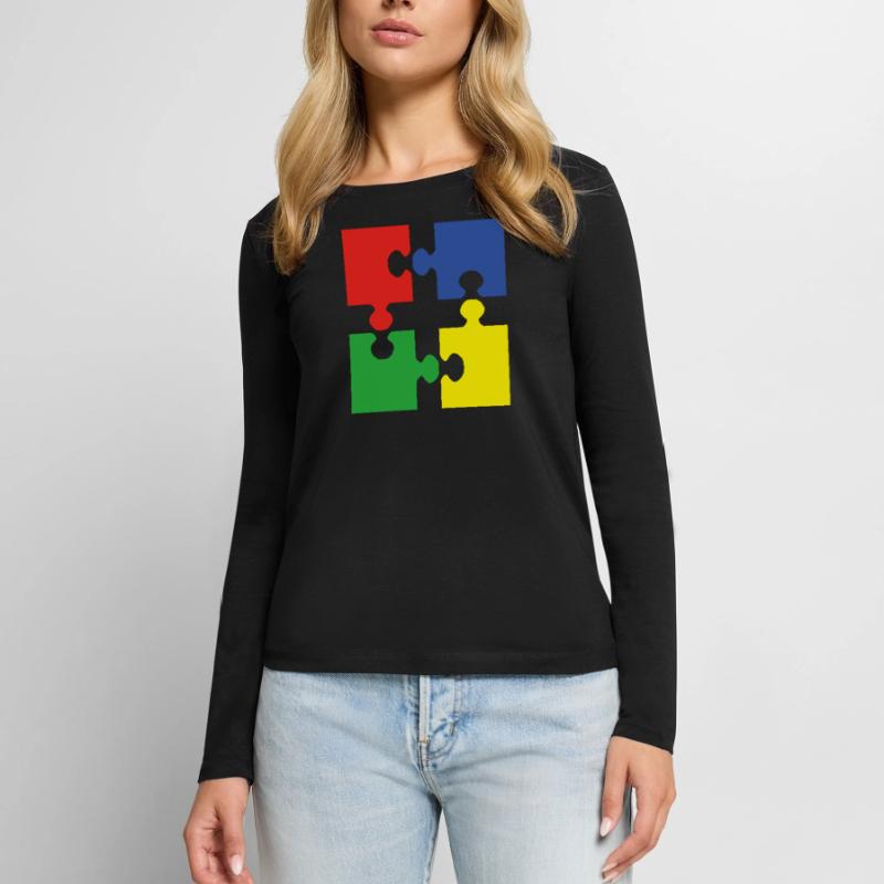 Puzzles Women's Premium Organic Long Sleeve Shirt