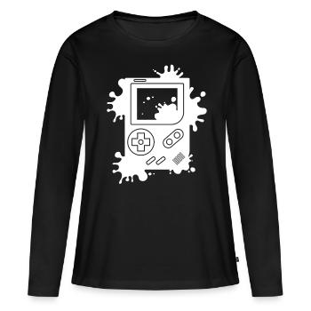 Console de jeu - T-shirt manches longues Premium bio Femme - noir - Devant - Julia (174cm)