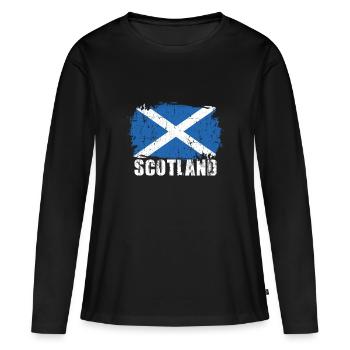 Schottland - Frauen Premium Bio Langarmshirt - Schwarz - Vorne - Julia (174cm)