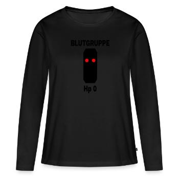 Hobby Modelleisenbahn Lokführer, Eisenbahn Signal - Frauen Premium Bio Langarmshirt - Schwarz - Vorne - Julia (174cm)