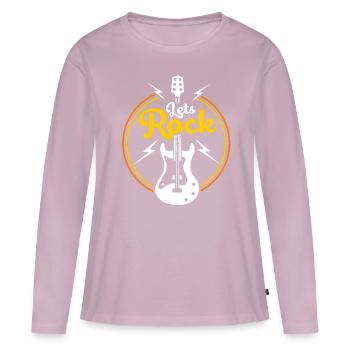 Gitarrist Gitarre Band Saite Musiker Instrument - Frauen Premium Bio Langarmshirt - Altrosa - Vorne - Julia (174cm)