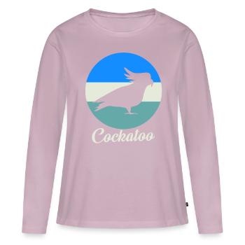 Kakadu Papagei Vogel Feder Gefieder Federkleid - Frauen Premium Bio Langarmshirt - Altrosa - Vorne - Julia (174cm)