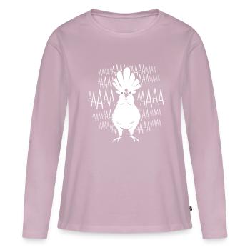 Kakadu Papagei Vogel Feder Gefieder Federkleid - Frauen Premium Bio Langarmshirt - Altrosa - Vorne - Julia (174cm)