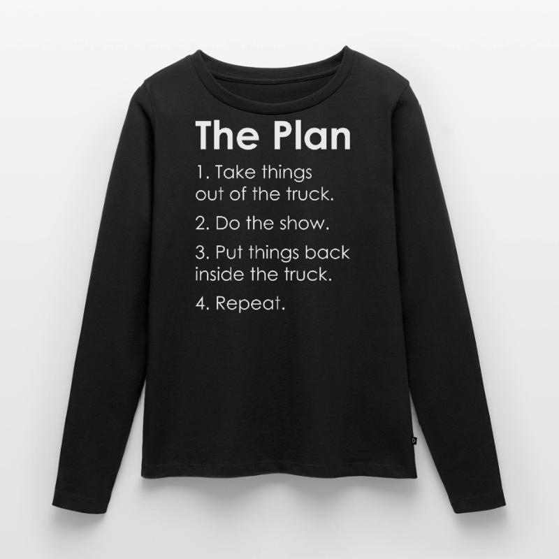 STAGEHAND CREW PLAN lighting technician gift Women's Premium Organic Long Sleeve Shirt
