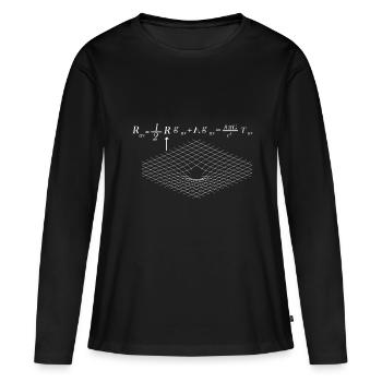 Physik Formel - Frauen Premium Bio Langarmshirt - Schwarz - Vorne - Julia (174cm)
