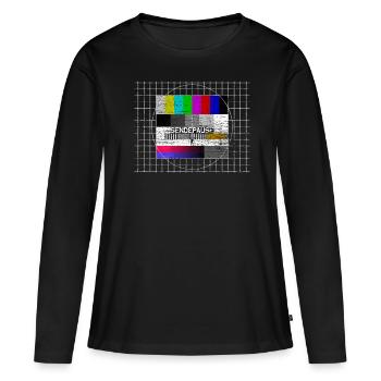 Image de test - T-shirt manches longues Premium bio Femme - noir - Devant - Julia (174cm)
