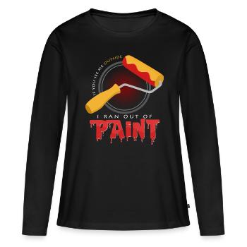 painting - Women's Premium Organic Long Sleeve Shirt - black - Front - Julia (174cm)