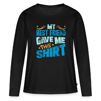 Beste Freunde - Frauen Premium Bio Langarmshirt - Schwarz - Vorne - Julia (174cm)