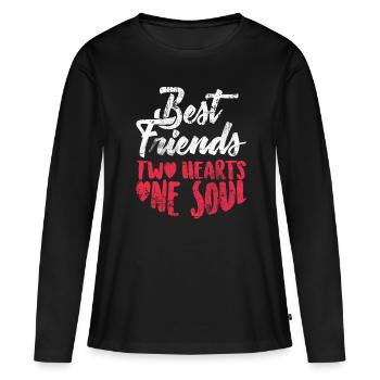 Beste Freunde - Frauen Premium Bio Langarmshirt - Schwarz - Vorne - Julia (174cm)