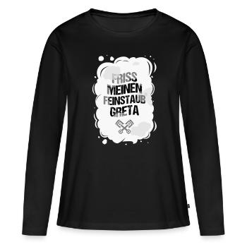 Anti Greta - Frauen Premium Bio Langarmshirt - Schwarz - Vorne - Julia (174cm)