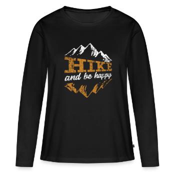 Randonnée - T-shirt manches longues Premium bio Femme - noir - Devant - Julia (174cm)