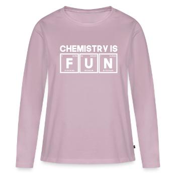 Chemistry hobby - Women's Premium Organic Long Sleeve Shirt - dusky pink - Front - Julia (174cm)