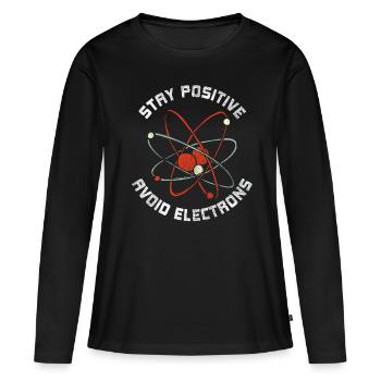 physique - T-shirt manches longues Premium bio Femme - noir - Devant - Julia (174cm)