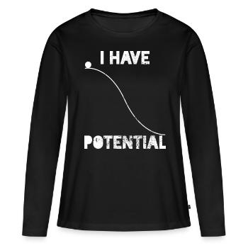 Physics Physicist Physicist Teacher - Women's Premium Organic Long Sleeve Shirt - black - Front - Julia (174cm)
