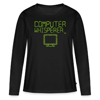 Computer science computer programmer computer scientist - Women's Premium Organic Long Sleeve Shirt - black - Front - Julia (174cm)