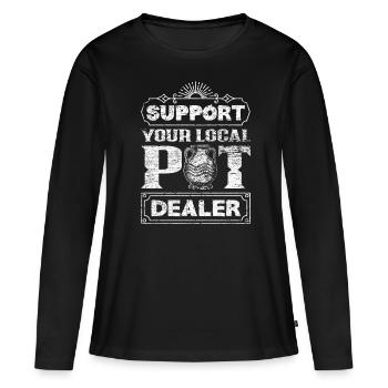 Töpfern - Frauen Premium Bio Langarmshirt - Schwarz - Vorne - Julia (174cm)