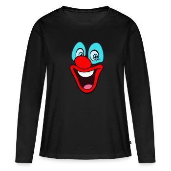 Carnaval de Cologne - T-shirt manches longues Premium bio Femme - noir - Devant - Julia (174cm)