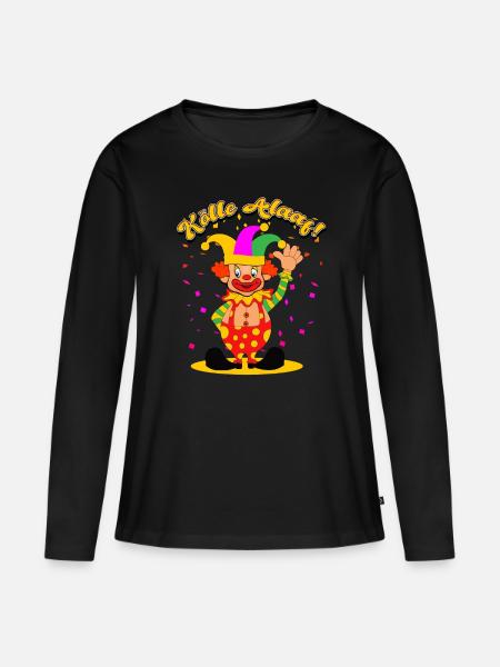 Karneval Köln - Frauen Premium Bio Langarmshirt - Schwarz