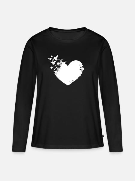 Taubenhalter Tauben Friedenstaube Taubenzucht - Frauen Premium Bio Langarmshirt - Schwarz