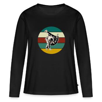 Judo Fighter Judoka - Women's Premium Organic Long Sleeve Shirt - black - Front - Julia (174cm)
