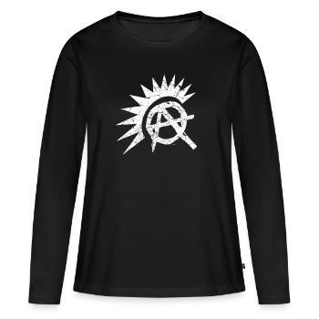 Punk rock musique punk rocker punks punk cadeau - T-shirt manches longues Premium bio Femme - noir - Devant - Julia (174cm)