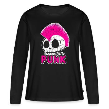 Punk rock musique punk rocker punks punk cadeau - T-shirt manches longues Premium bio Femme - noir - Devant - Julia (174cm)