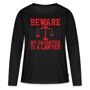 Avocat avocat - T-shirt manches longues Premium bio Femme - noir - Devant - Julia (174cm)